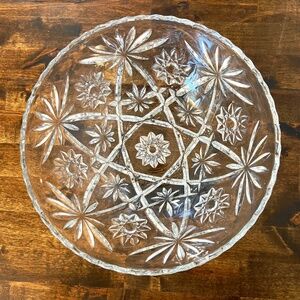 Vintage Anchor Hocking EAPC or Star of David 11" Serving Bowl Fruit Bowl